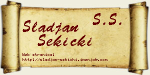 Slađan Sekicki vizit kartica